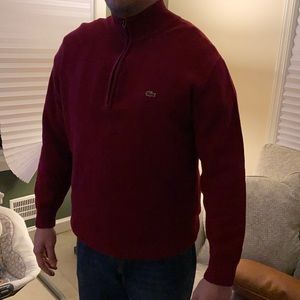Burgundy Lacoste Sweater